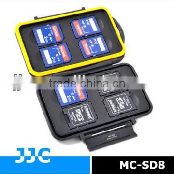 JJC MC-SD8 Rugged Water-resistant Plastic Memory Card holder Case (8x SD/SDHC Cards)