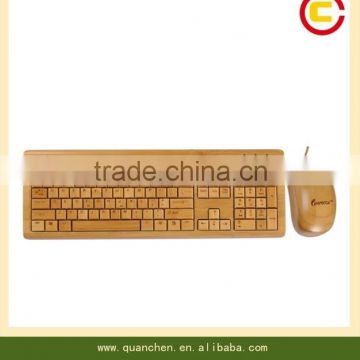 100% Bamboo Handcrafted Keyboard and Mouse Combo
