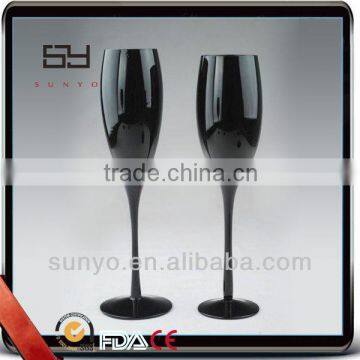 Novelty Black Material Champagne Glasses On Sale With OEM Design