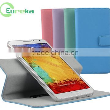 High quality pu leather smart cover case for samsung galaxy note 3