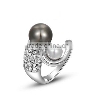 IN Stock Wholesale Gemstone Luxury Handmade Brand Women Metal Ring SKD0363