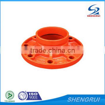 FM&UL Approved Ductile Iron pipe fitting groove flange adaptor