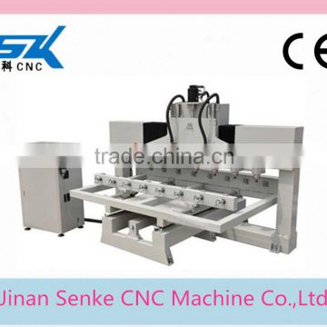 multi heads cnc router plywood machine for various wooden furniture making cnc cylinder machine