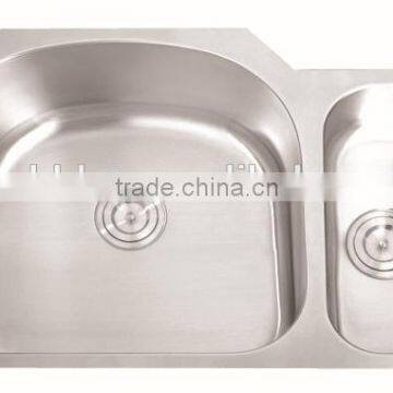 New arrival cUCP approval 8152AL 16/18 gauge inox ss kitchen inset double bowl undermount stainless steel sink