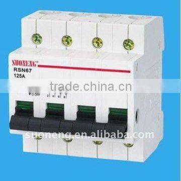 ISO9001 IEC60947 SN PA66 Isolation Switch MCB