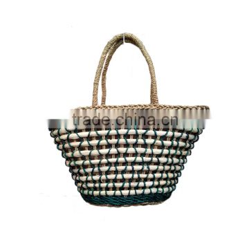 OAK New arrival summer fashion straw basket beach bag