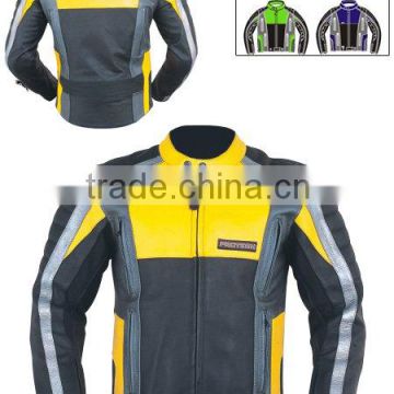 Dl-1184 Leather Motorbike Jacket