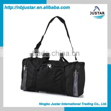 New Carry-on Large Foldable Duffel Gym Bag Practical Sports Travelling Luggage Bag in Black