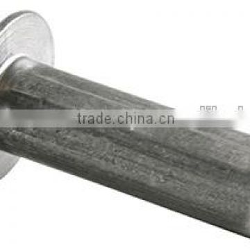 Semi-tubular Rivet: DIN 7338 B flat head rivet