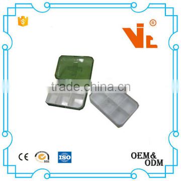 V-PB049 6 Compartments Cheap Cute Square Shape Pill Box