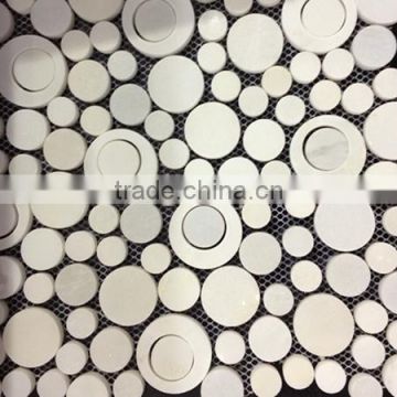 Oval marble stone mosaic tiles for wall&floor