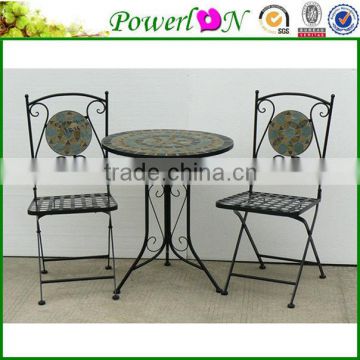 Cheap Antique Folding Metal Outdoor Table Chair Garden Furniture Set For Patio Backyard J29M TS059 PL08-8001,8002