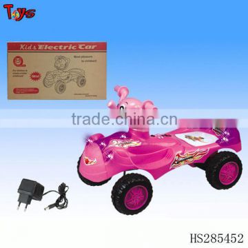 Cartoon elephane ride on car with light and music battery power kids car