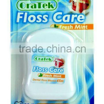 Dental Floss Waxed with Fresh Mint Flavour 45M