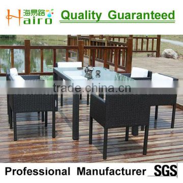 synthetic wicker tables and chairs