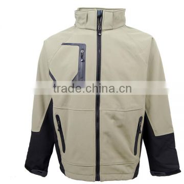 White And Black Color Snow Wear Mens Jacket