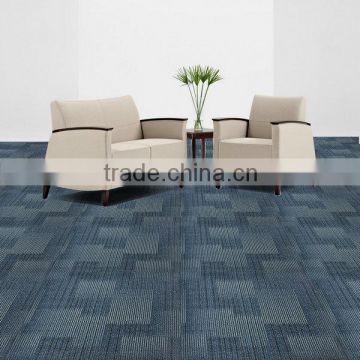 Anti slip fire resistant conference room nylon 66 carpet tiles