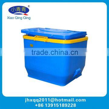 120W 80KG HDPE folded automatic fish feeder machine