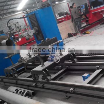 5 axis olique crossing eccentric additional pipe cuting steel pipe cnc plasma cutter