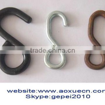 Simple 8 shape hooks. metal S hooks for rigging