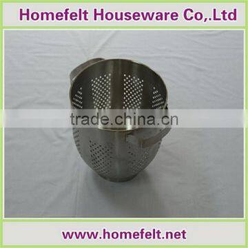 2014 hot selling flat color stainless steel colander