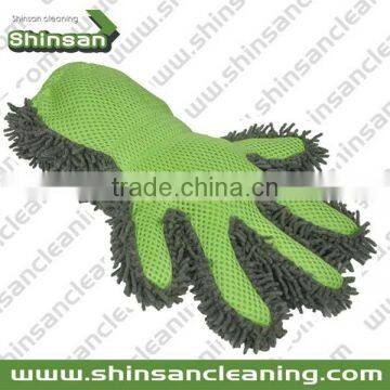 Hot selling Eurow Microfiber Interior & Exterior Cleaning Glove/Chenille car wash glove