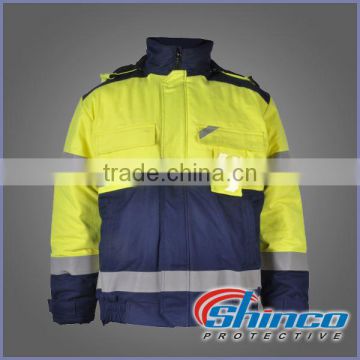OEM supply professional pure cotton workers soft shell jacket