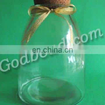 wholesale 22x40mm New arrival wishing bottle! clear glass tiny wishing bottle vials pendants with corks