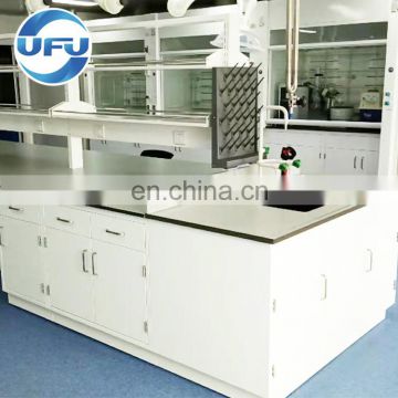 Chemical Lab Floor Mounted Island Table