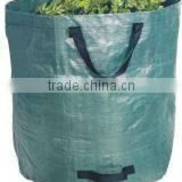 round plastic garden bag with handle