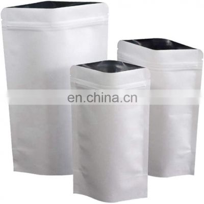Custom aluminum foil packaging flat bottom pouch ziplock standup bag with window