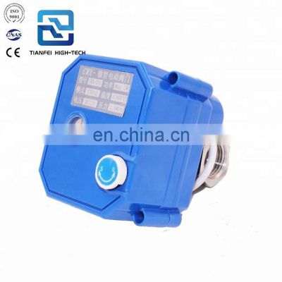 CWX-25S CR01 2wire full bore dn15 dn20 aa304 automatic shut off water ball valve