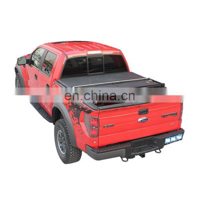 Durable Truck cover bed accessaries black Hard Tri Folding Pickup Cover for Toyota Tacoma Tundra Hilux Compact Tonneau Cover
