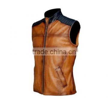 High quality leather waist coat