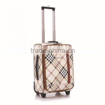 leather pu trolley case