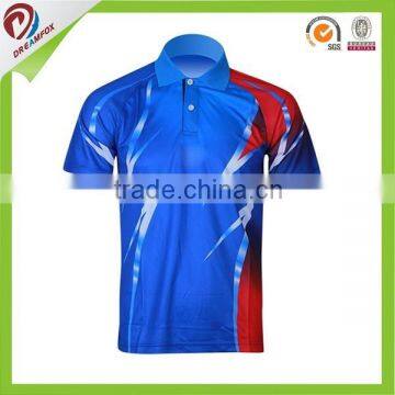 custom wholesale the men's short sleeve 100% polyester cheap dry fit polo shirt