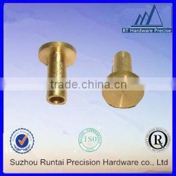 brass flat head solid rivets