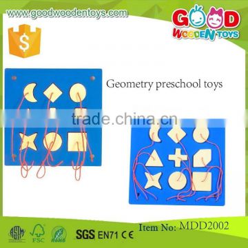 EN71 hot sale wooden kids toys Geometry preschool toys size 40*40*1.5 cm OEM/ODM educational preschool toys