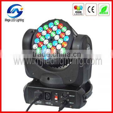 DMX512 36x3w RGBW LED moving head mini beam projector