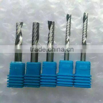 solid carbide Single flute spiral cnc end mill