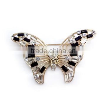 Animal Butterfly Hair Pin With Glass Stones
