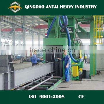 QH69 Roller conveyor type shot blast/blasting machine for H beam