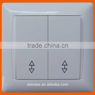 Power supply ABS European wall two way electrical switch(F6205)