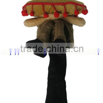custom design plush golf culb head covers with sock