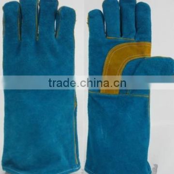 Cow split leather welding gloves