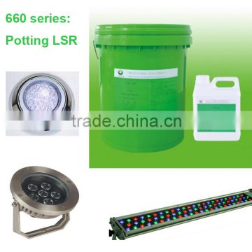 2 Components Potting Silicone Glue used for DIfferent lamps, LED Display, Circuit Board etc