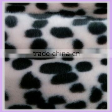 13mm super soft acrylic dot print faux fur wholesale clothing fabric cloth pajamas China manufacturer