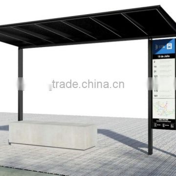 Hot Sale Metal Bus Stop Shelter in High Quality and Low Price for City Construction