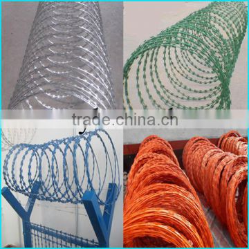 Single Coil Modern Razor Wire Security Fencing