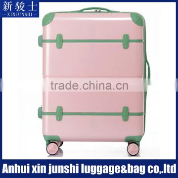 ABS PC Vintage Luggage Airport Luggage Trolley Vintage Suitcase